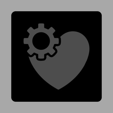 Kalp Tedavisi Yuvarlak Kare Düğmesi