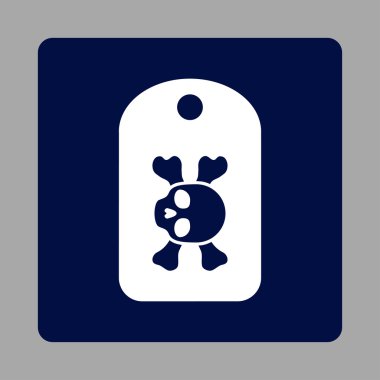 Morg İşaretli Yuvarlak Kare Düğmesi