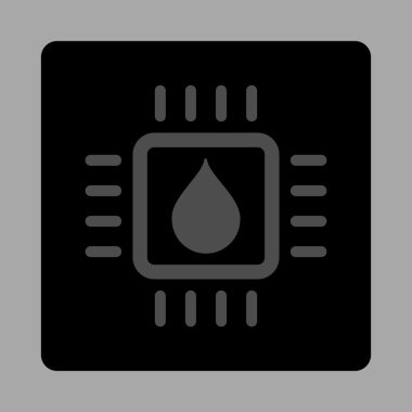 Analiz çip yuvarlak kare düğmeyi bırakın