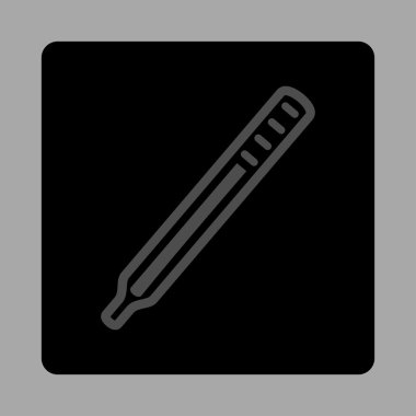 Tıbbi termometre yuvarlak kare düğme