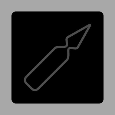 Boş Mermi Yuvarlak Kare Düğmesi