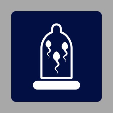 Koruma sperm yuvarlak kare düğme