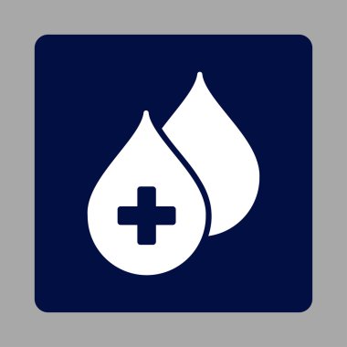 Tıbbi damla kare düğme yuvarlak