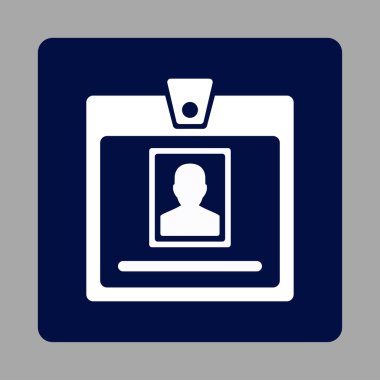 Kişi rozet yuvarlak kare düğme