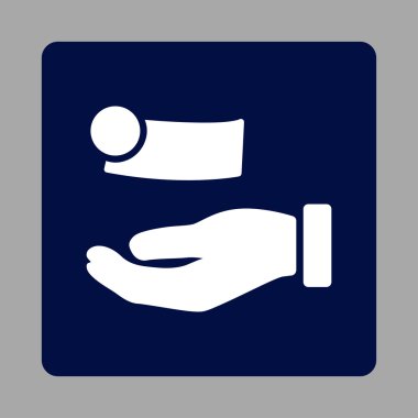 Para ödeme yuvarlak kare düğme