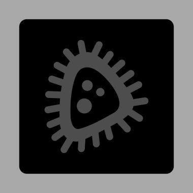 Mikro parazit yuvarlak kare düğme