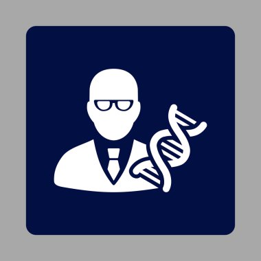 Genetik mühendisi yuvarlak kare düğme