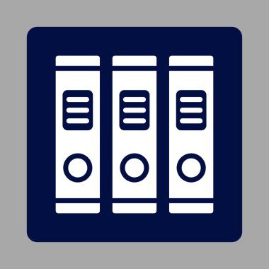 Office kitaplığı yuvarlak kare düğme