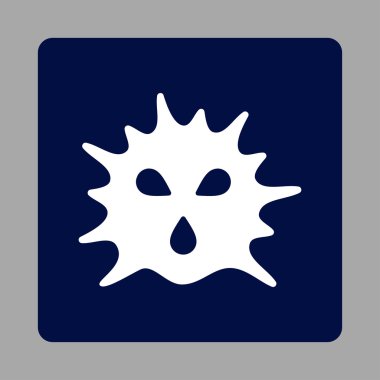 Virüs yapısı yuvarlak kare düğme