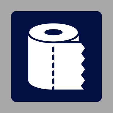 Tuvalet kağıdı rulosu yuvarlak kare düğme