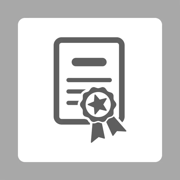 Certificação certificada botão quadrado arredondado —  Vetores de Stock