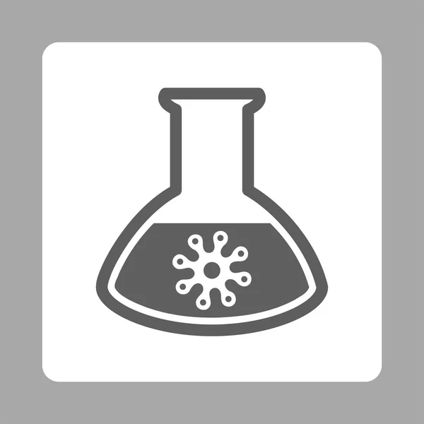 Infectie Container afgerond vierkante knop — Stockvector