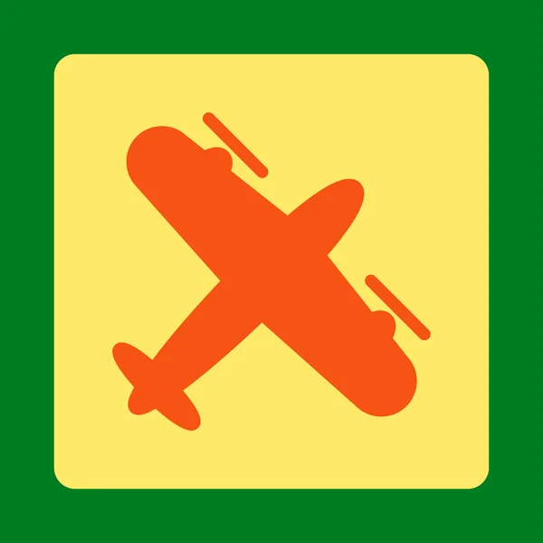 Βίδα Στρογγυλεμένο τετράγωνο κουμπί αεροπλάνου — Διανυσματικό Αρχείο