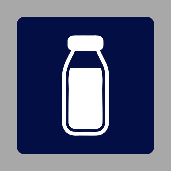 Pełna butelka zaokrąglone Square Button — Wektor stockowy