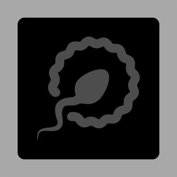 Spermier Penetration avrundat fyrkantig knapp — Stock vektor