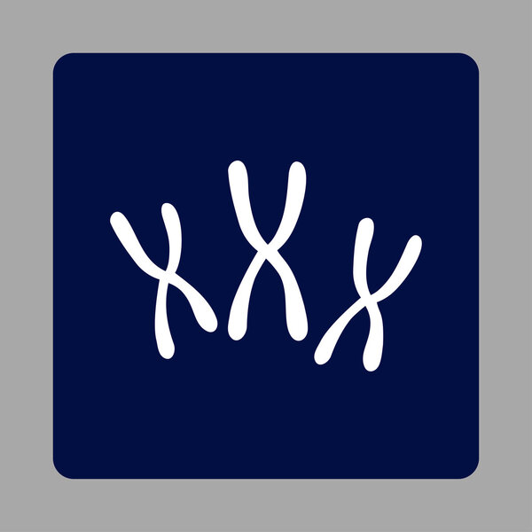 Chromosomes Rounded Square Button