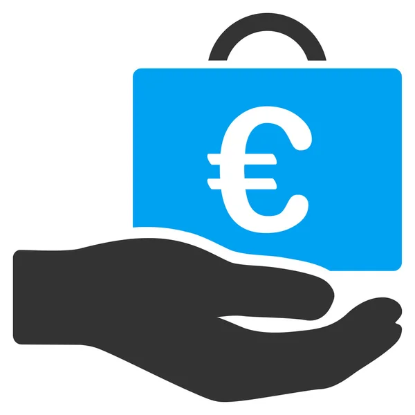 Icono del Servicio de Contabilidad del Euro — Vector de stock