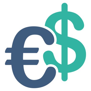 Euro dolar para birimi simgesi