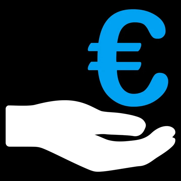 Ícone de doação de euros — Vetor de Stock