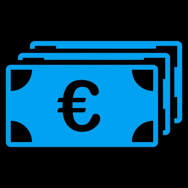 Eurons sedlar ikonen — Stock vektor