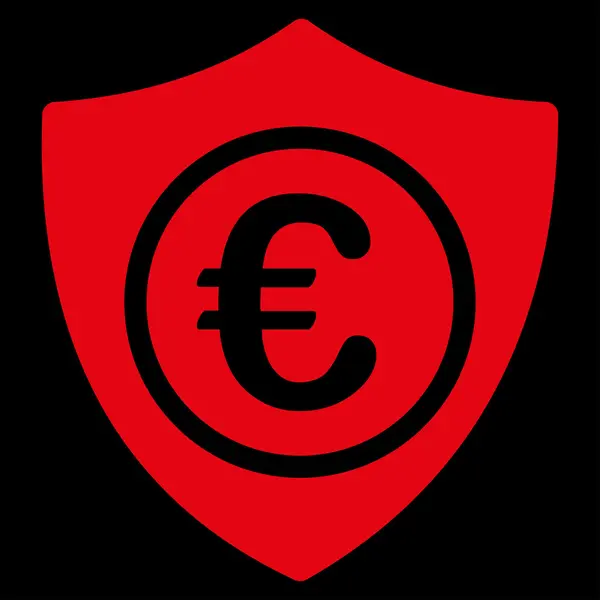 Icône de protection Euro — Image vectorielle