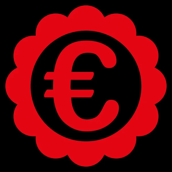 Icona francobolli di qualità Euro — Vettoriale Stock