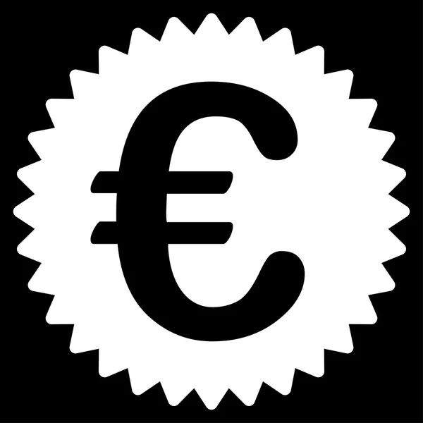Icono del sello de recompensa del euro — Archivo Imágenes Vectoriales