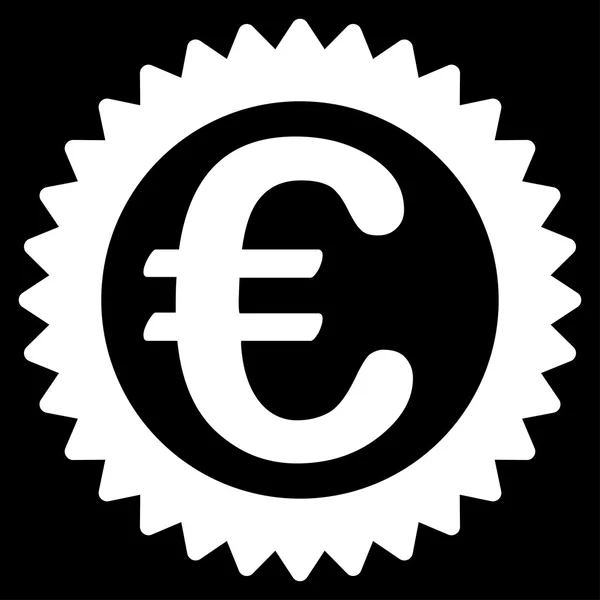 Euro nagrody znaczek ikony — Wektor stockowy