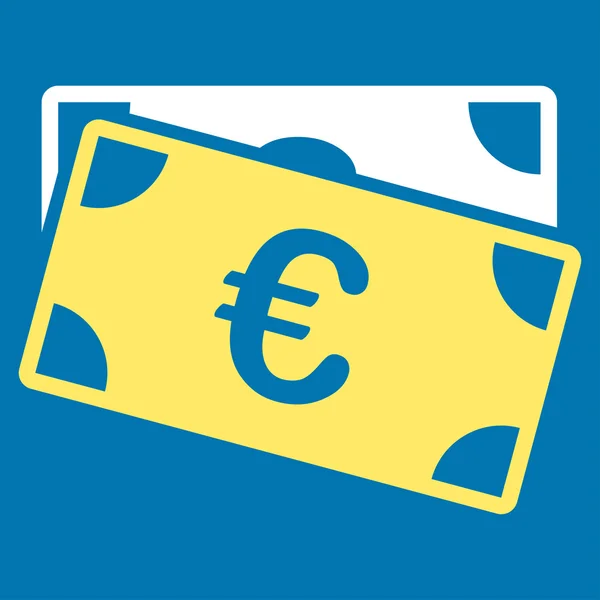 Euro bankbiljetten pictogram — Stockvector