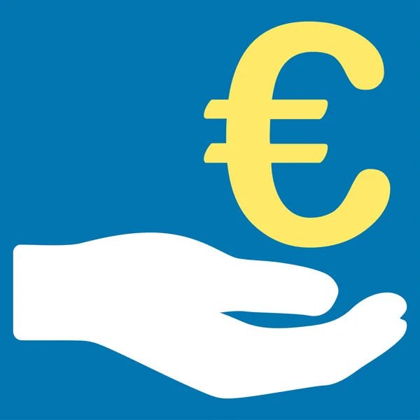 Euro Donation Icon — Stock Vector