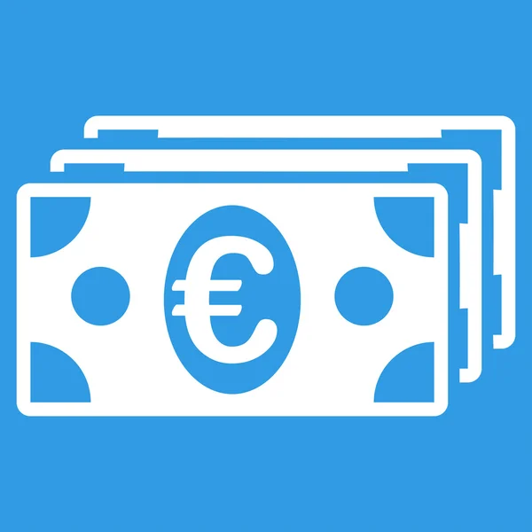 Ikona banknotów euro — Wektor stockowy