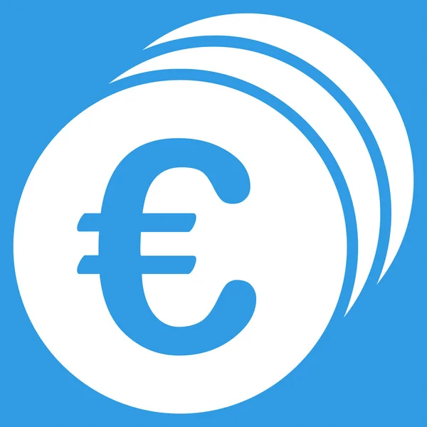 Euro munten pictogram — Stockvector