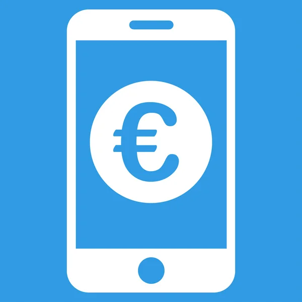 Euron mobil balans ikonen — Stock vektor