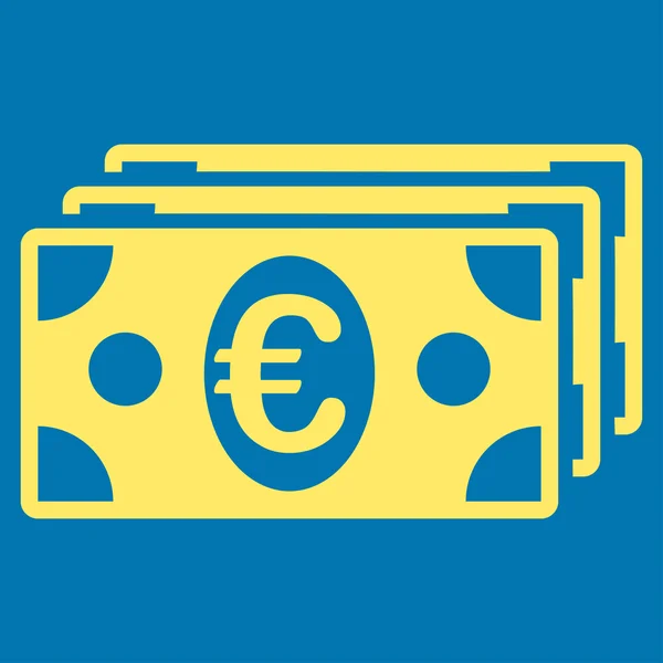 Icono de billetes en euros — Archivo Imágenes Vectoriales