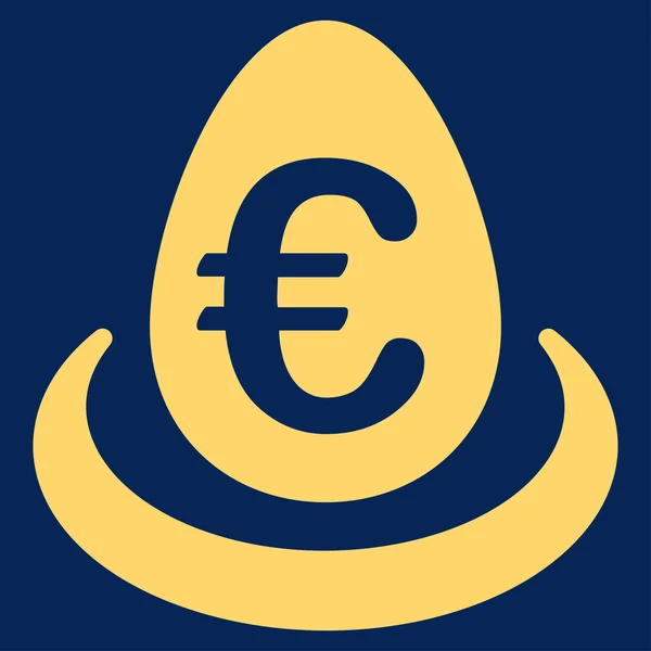 Euró betét ikon — Stock Vector