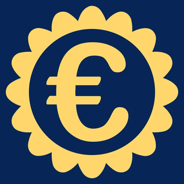 Icône de qualité Euro — Image vectorielle