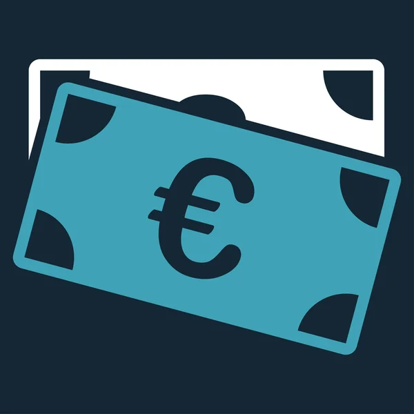 Икона банкнот евро — стоковый вектор