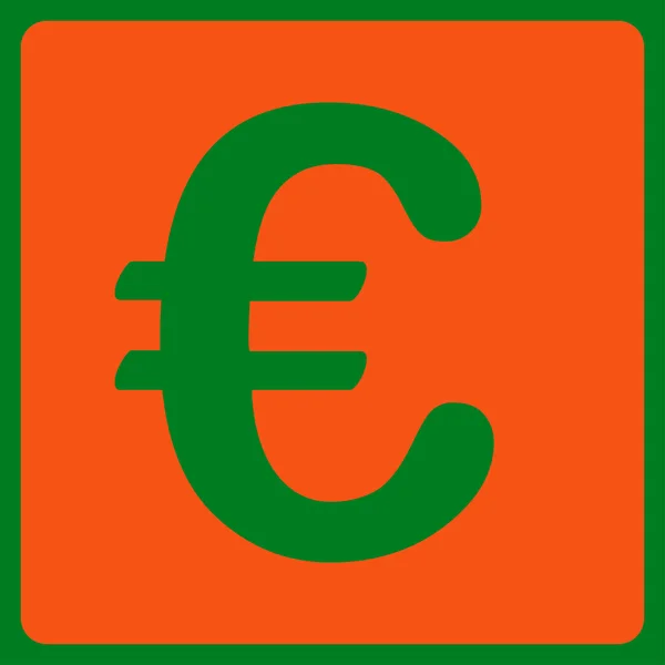 Euro icono financiero — Vector de stock