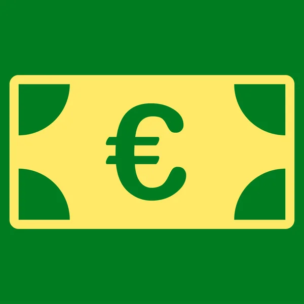 Ikona banknotów euro — Wektor stockowy