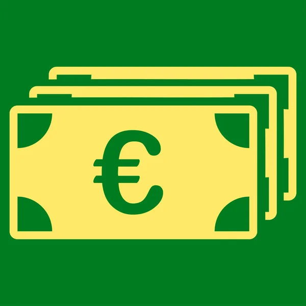 Euro Banknotes Icon — Stock Vector