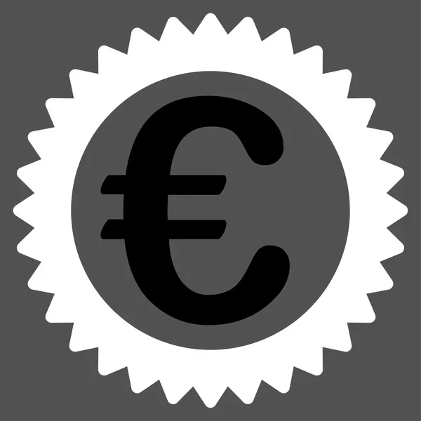 Icono de sello de recompensa euro — Archivo Imágenes Vectoriales