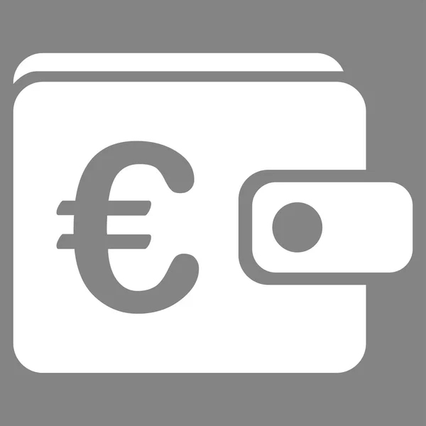 Euro cüzdan simgesi — Stok Vektör