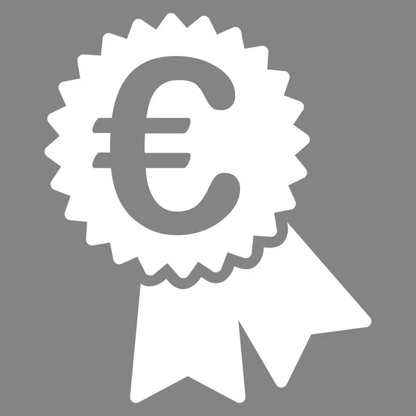 Icono de sello de garantía en euros — Vector de stock