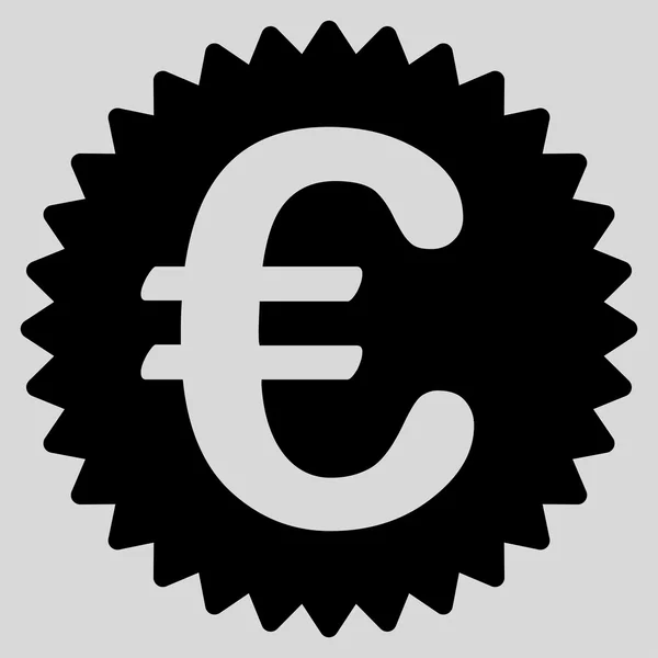 Icono del sello de recompensa del euro — Archivo Imágenes Vectoriales