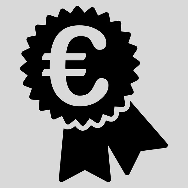 Icono de sello de garantía en euros — Archivo Imágenes Vectoriales
