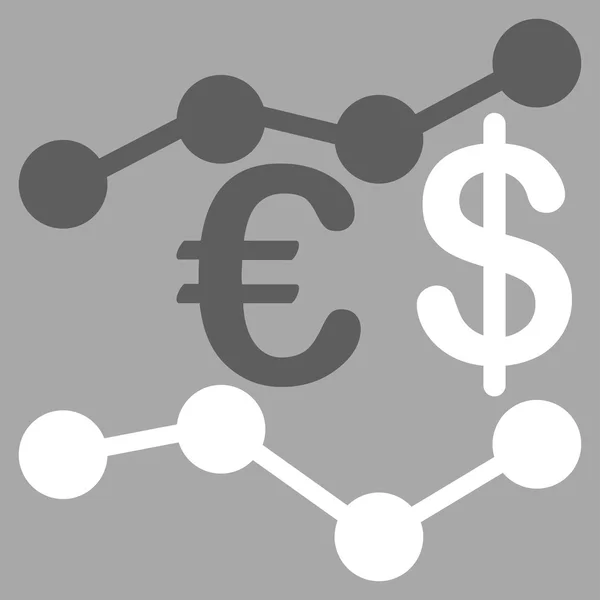 Tendencias de divisas Icono — Vector de stock