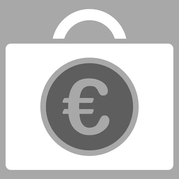 Icône de comptabilité euro — Image vectorielle