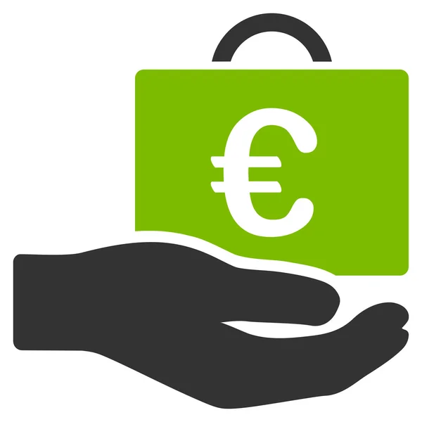 Ikone der Euro-Buchhaltung — Stockvektor