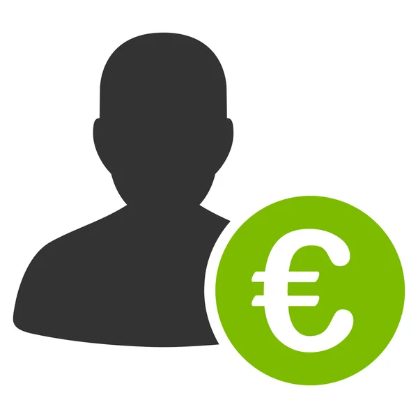 Ícone do Banco do Euro —  Vetores de Stock