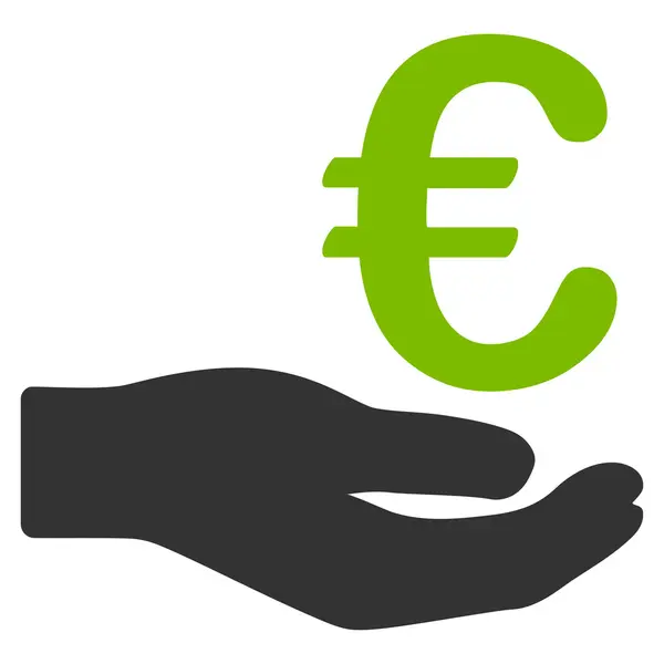 Icône de don Euro — Image vectorielle